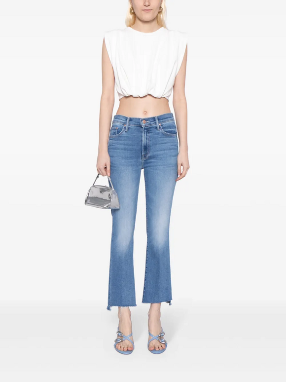 Mother The Insider Crop Step Fray Bootcut Jean - view 3