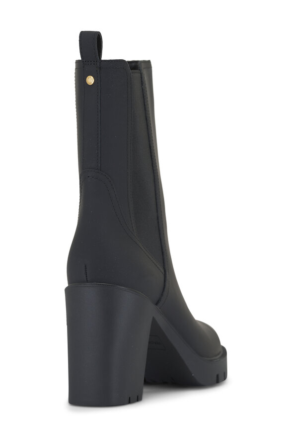 Veronica Beard - Riley Black Leather Shot Boot, 90mm