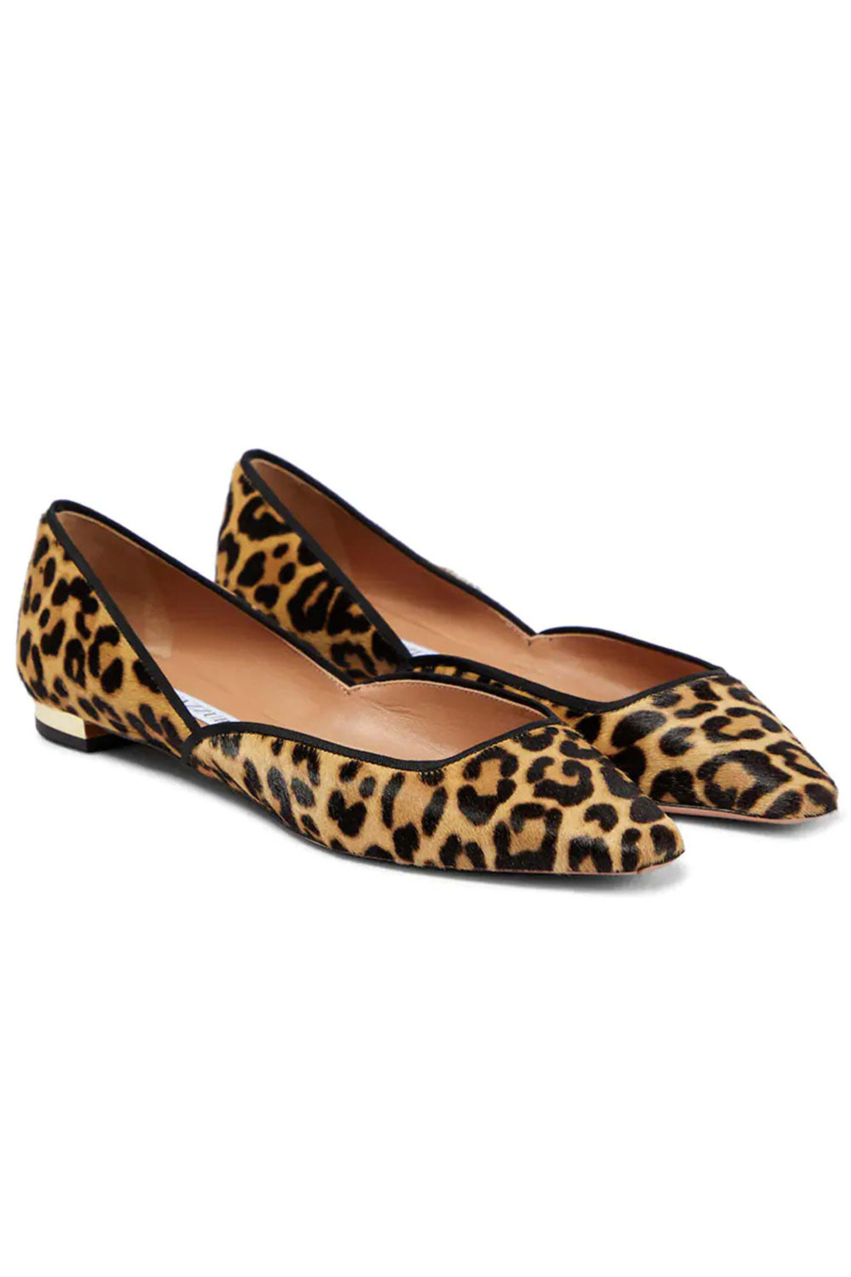 Aquazzura - Maia Flat in Leopard