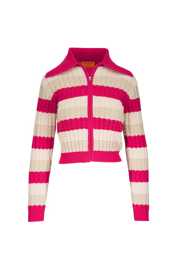 Guest in Residence Kirby Scarco Stripe Silk & Cotton Jacket
