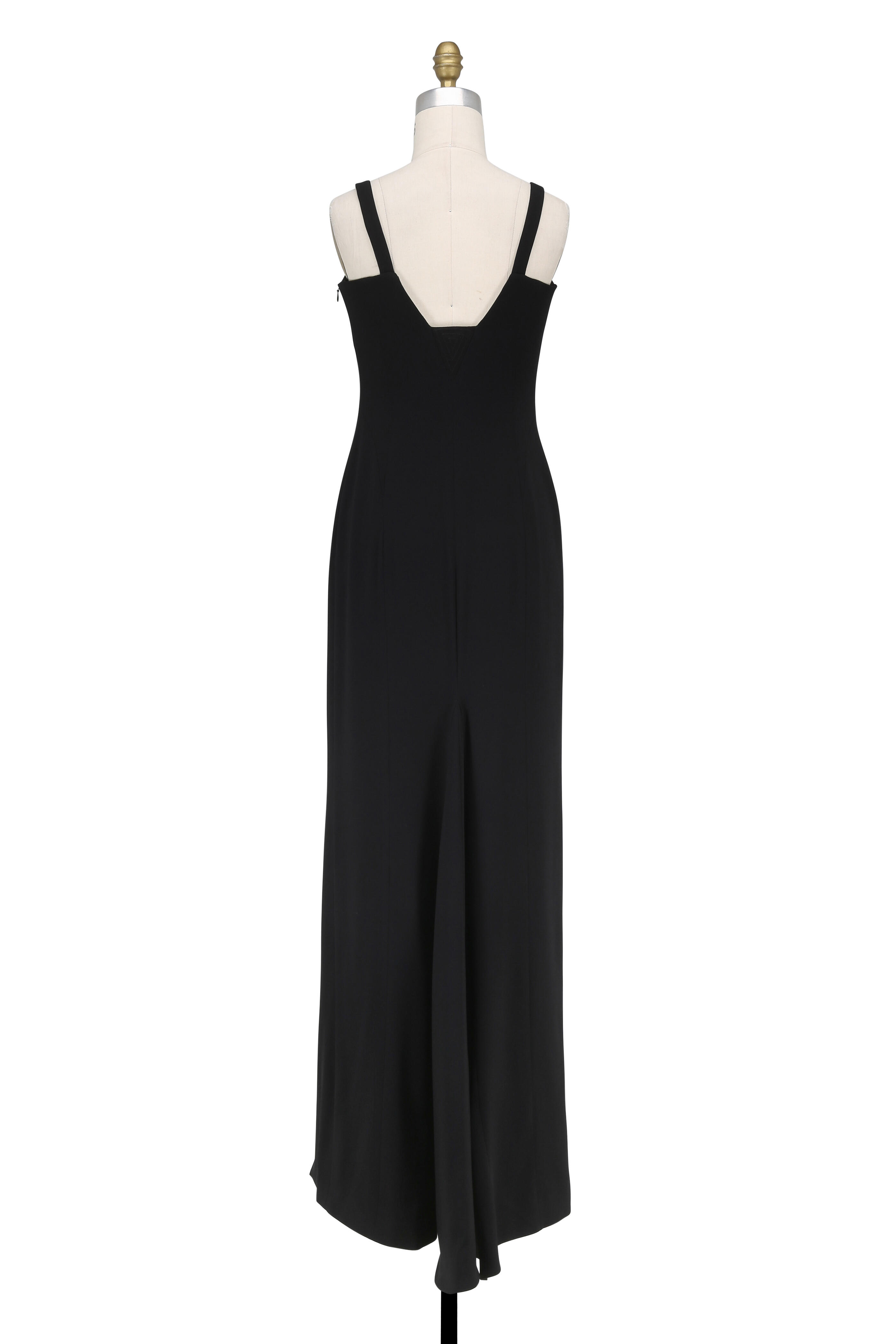 galvan corset dress Galvan - Black Crêpe Signature Corset Gown
