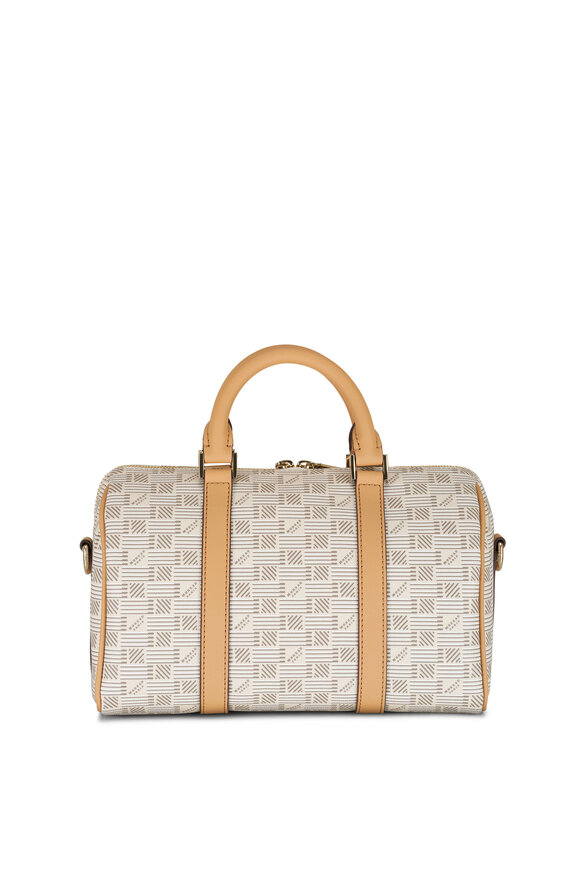 Moreau Paris - Cappuccino Jacquard Boston Travel Bag