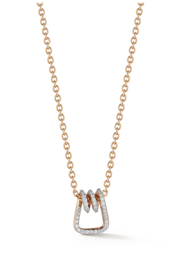 Walters Faith Diamond Coil Link Pendant Necklace