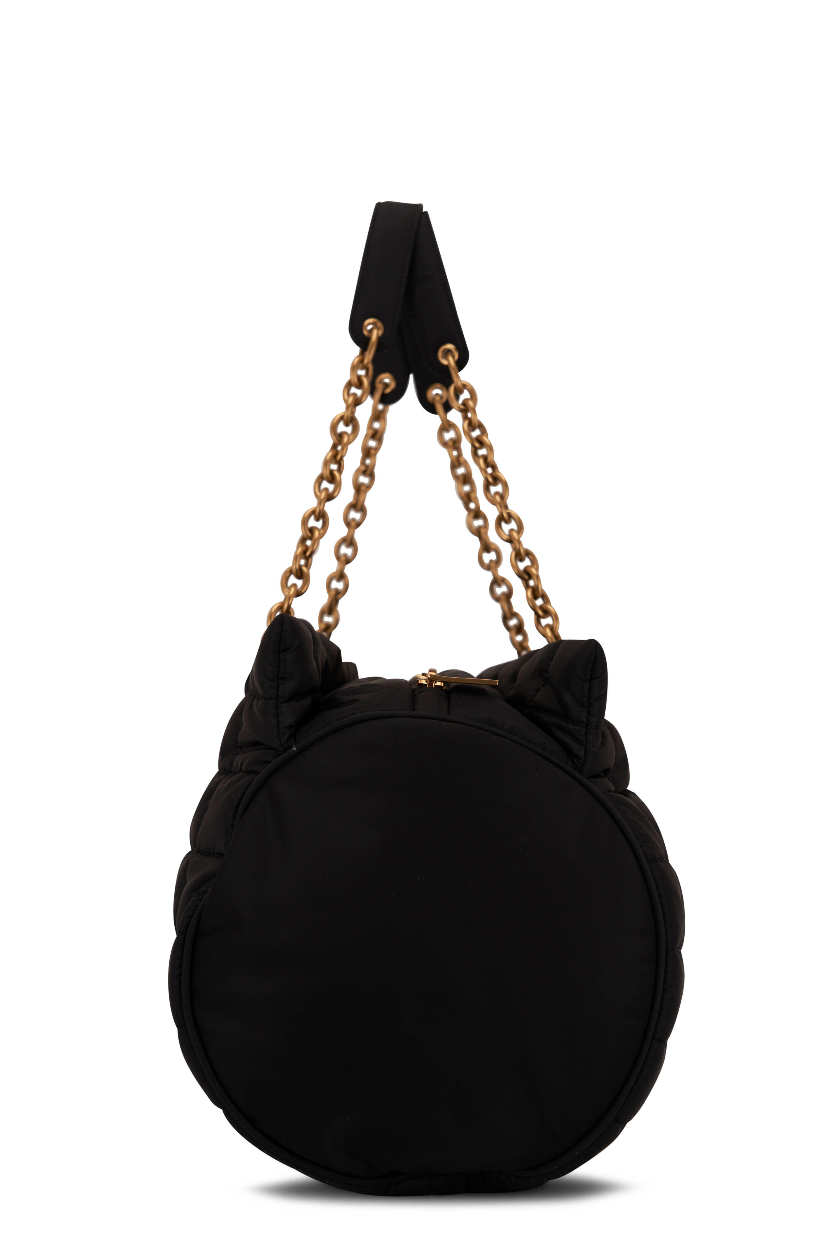 Saint Laurent - Black Quilted Nylon YSL Duffle Bag