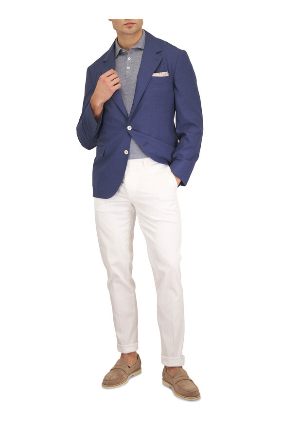 Brunello Cucinelli - Royal Blue Wool Separate Suit Jacket