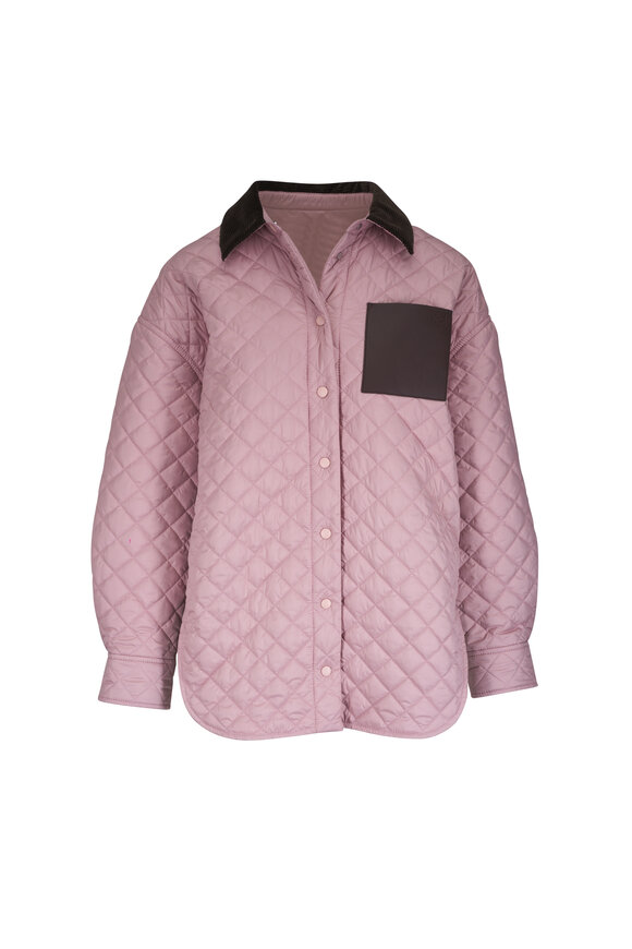 Loewe Light Pink Quilted Overshirt