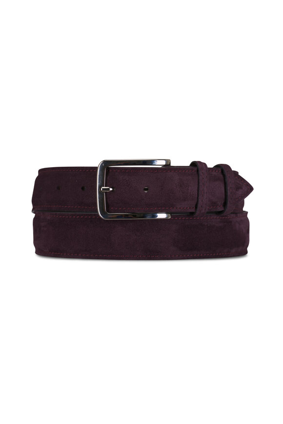 Bontoni Purple Suede Belt