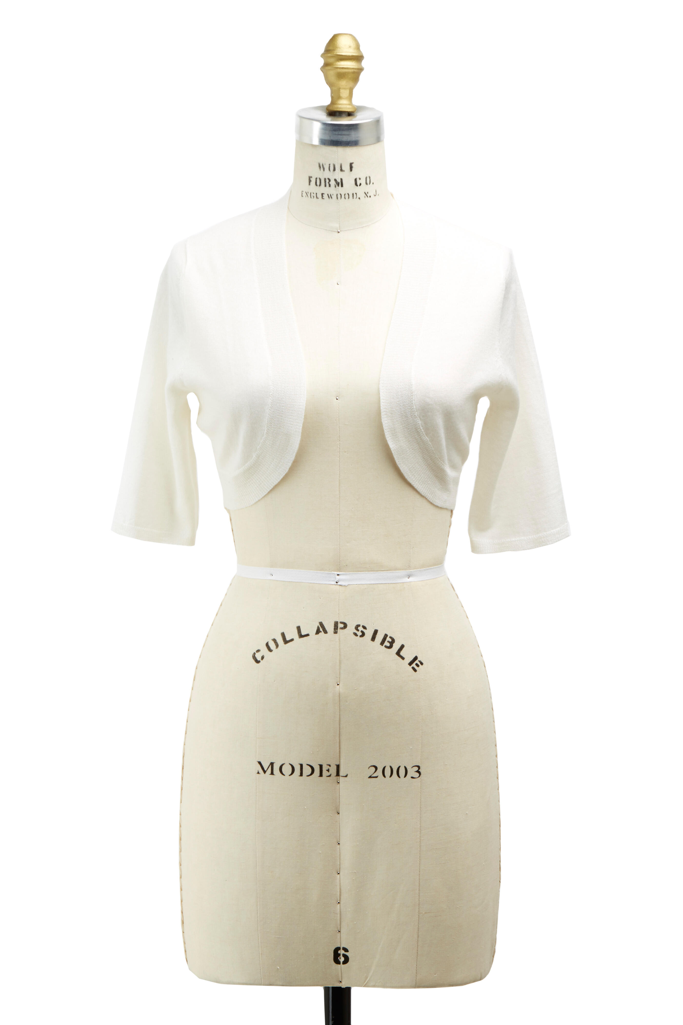 Lela Rose - Ivory Wool & Silk Shrug