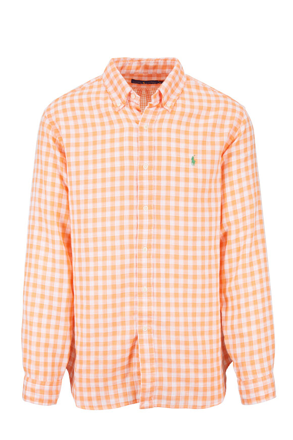 Polo Ralph Lauren - Orange & White Check Sport Shirt