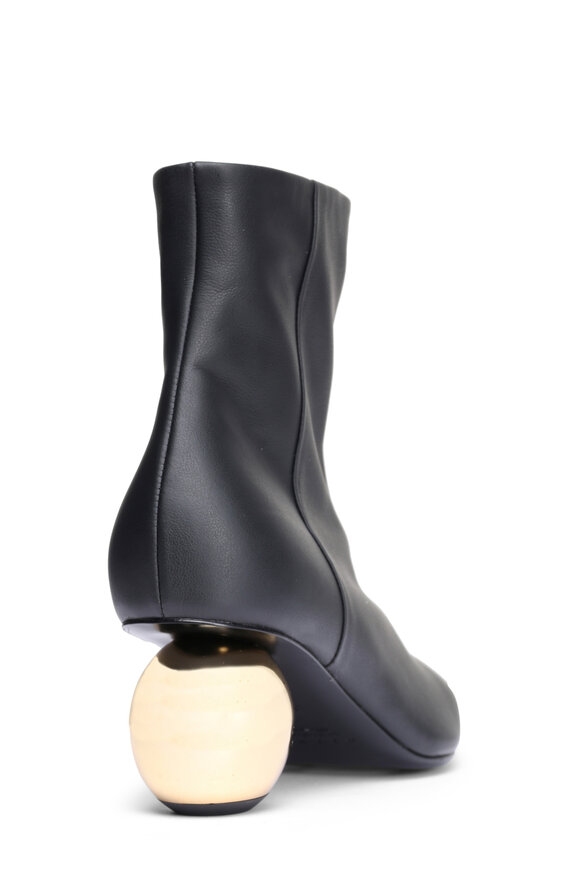 Marni Black Leather Ankle Boot - view 3