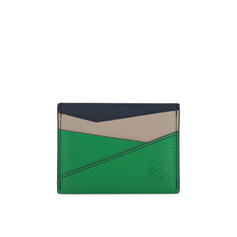 【LOEWE】 Landscape leather cardholder Loewe Landscape Card Holder in Calfskin Leather - Bergdorf