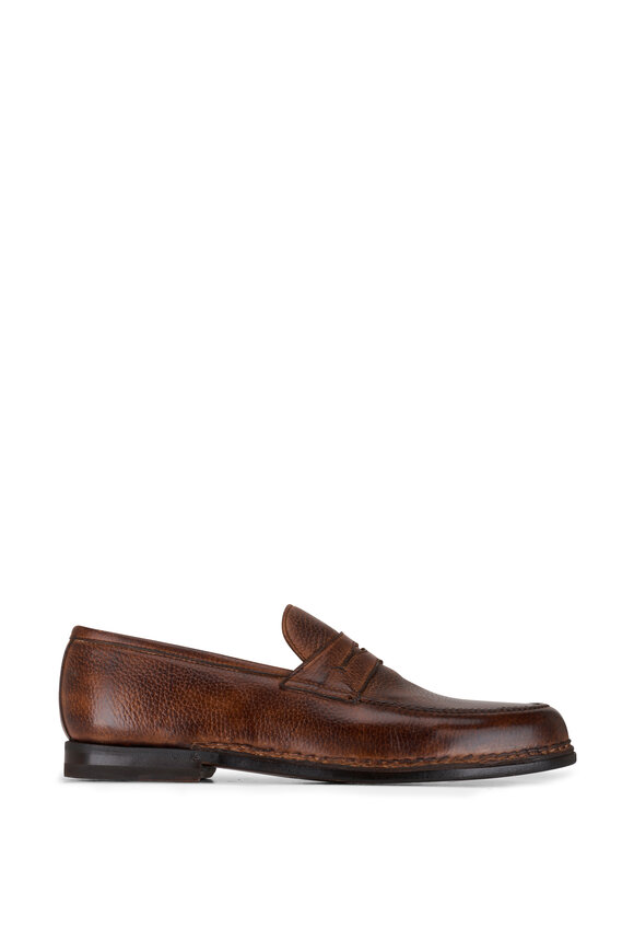 Bontoni - Saverese II Medium Chocolate Brown Leather Loafer