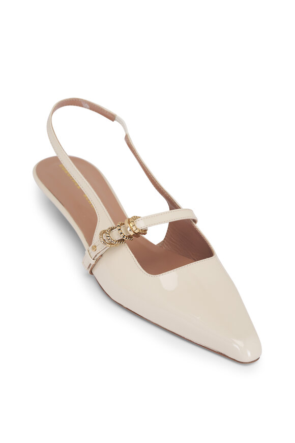 Prada - Nude Spazolatto Slingback Pumps, 65mm | Mitchell Stores