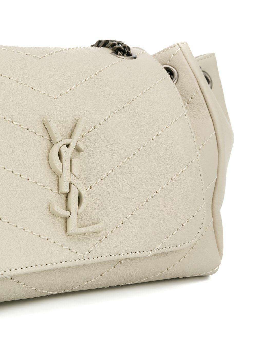 Saint Laurent - Nolita Monogram White Quilted Small Bag