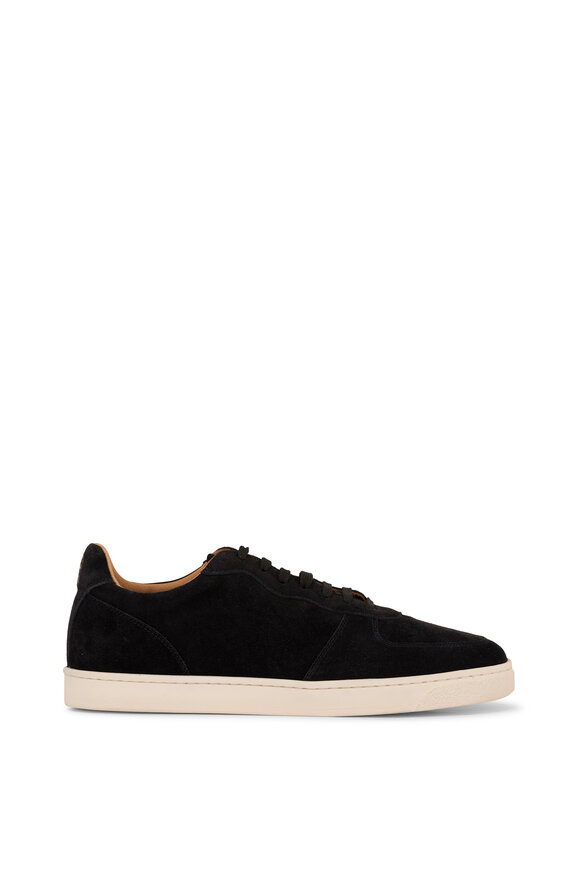 Brunello Cucinelli - Black Suede Low Top Sneaker