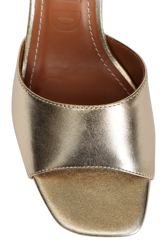 Staud Bea Metallic Gold Mule, 65mm - view 4