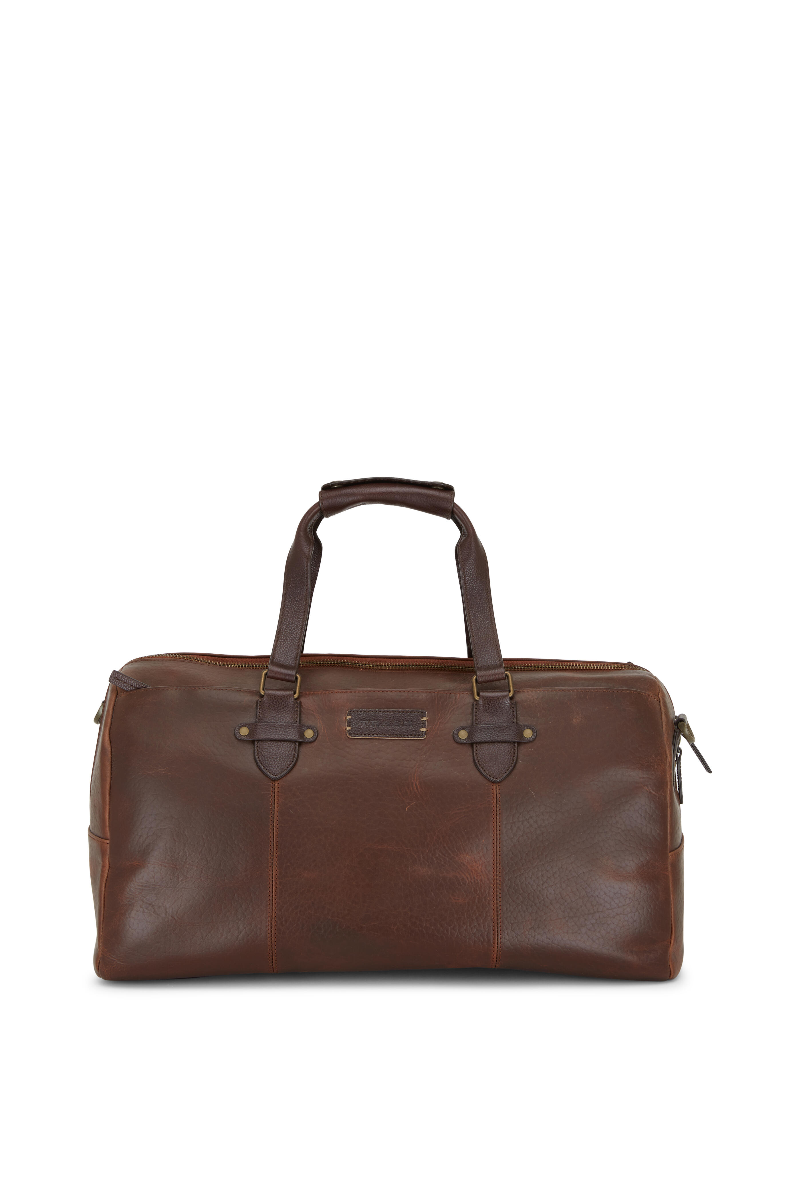 Trask Jackson Dark Brown Leather Duffle Mitchell Stores