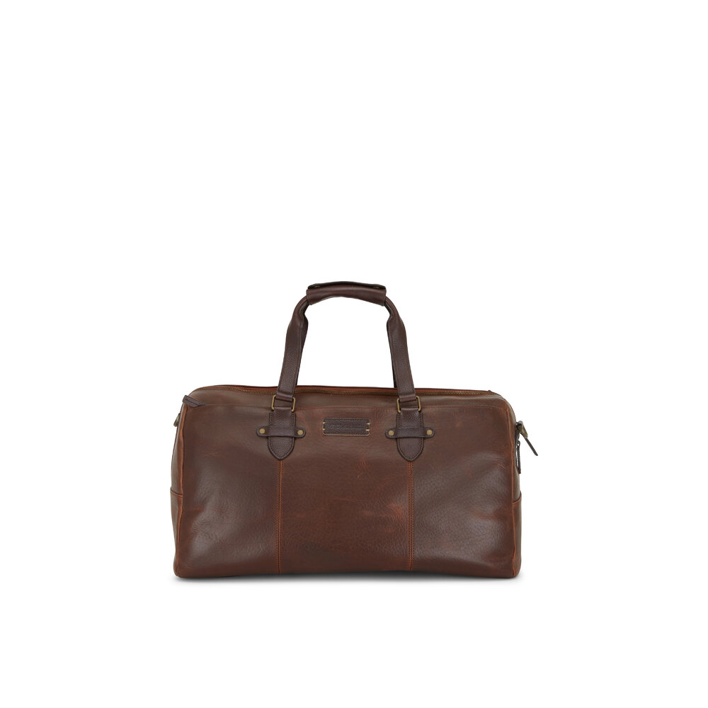 Trask Jackson Dark Brown Leather Duffle