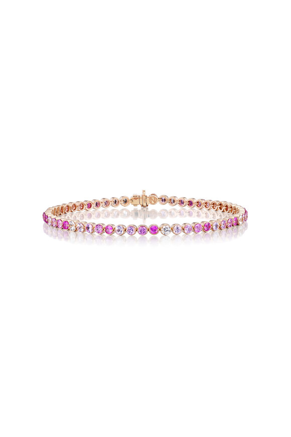 Nam Cho 18k Rose Gold Sapphire & Diamond Bracelet - view 1