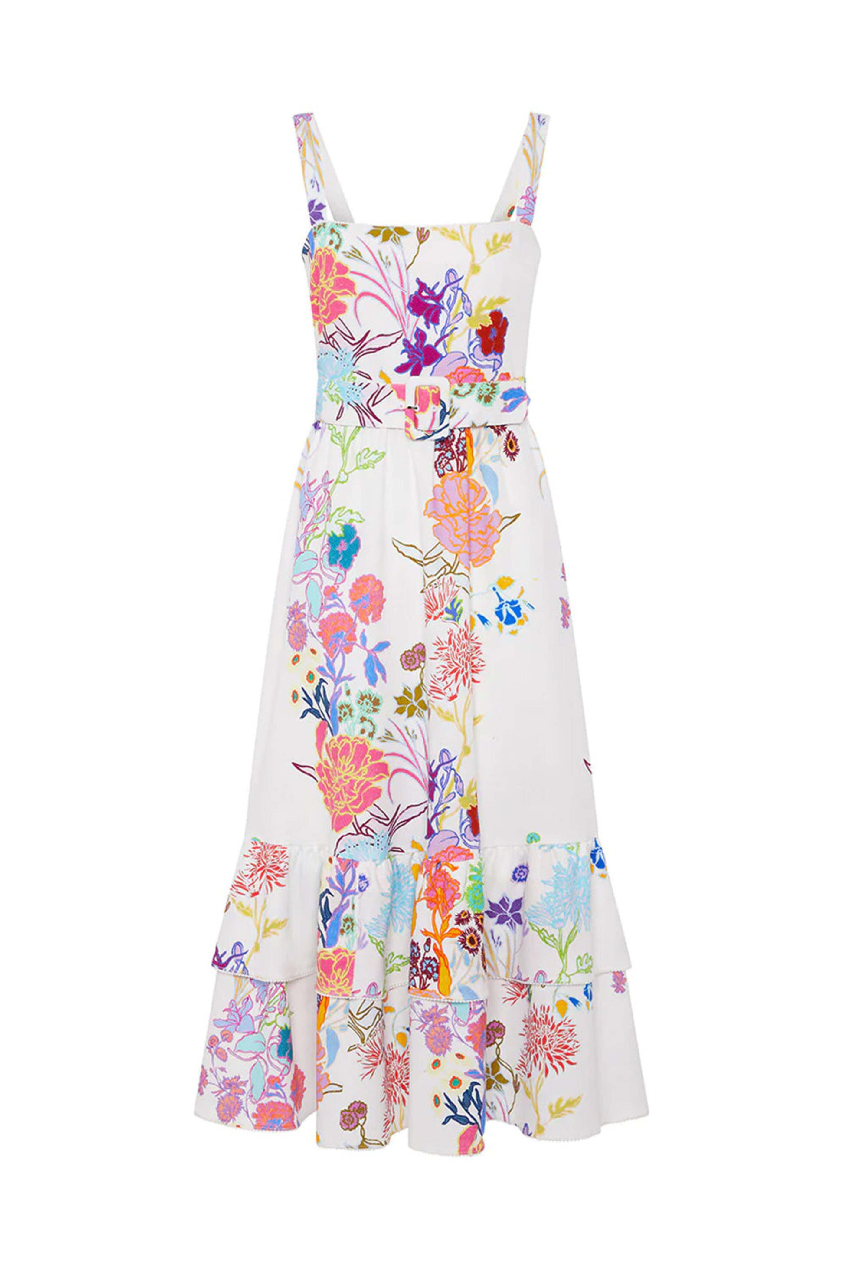 Borgo De Nor - White Jardin Cotton Pique Dani Dress