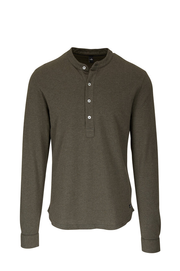 WAHTS - Army Green Long Sleeve Henley