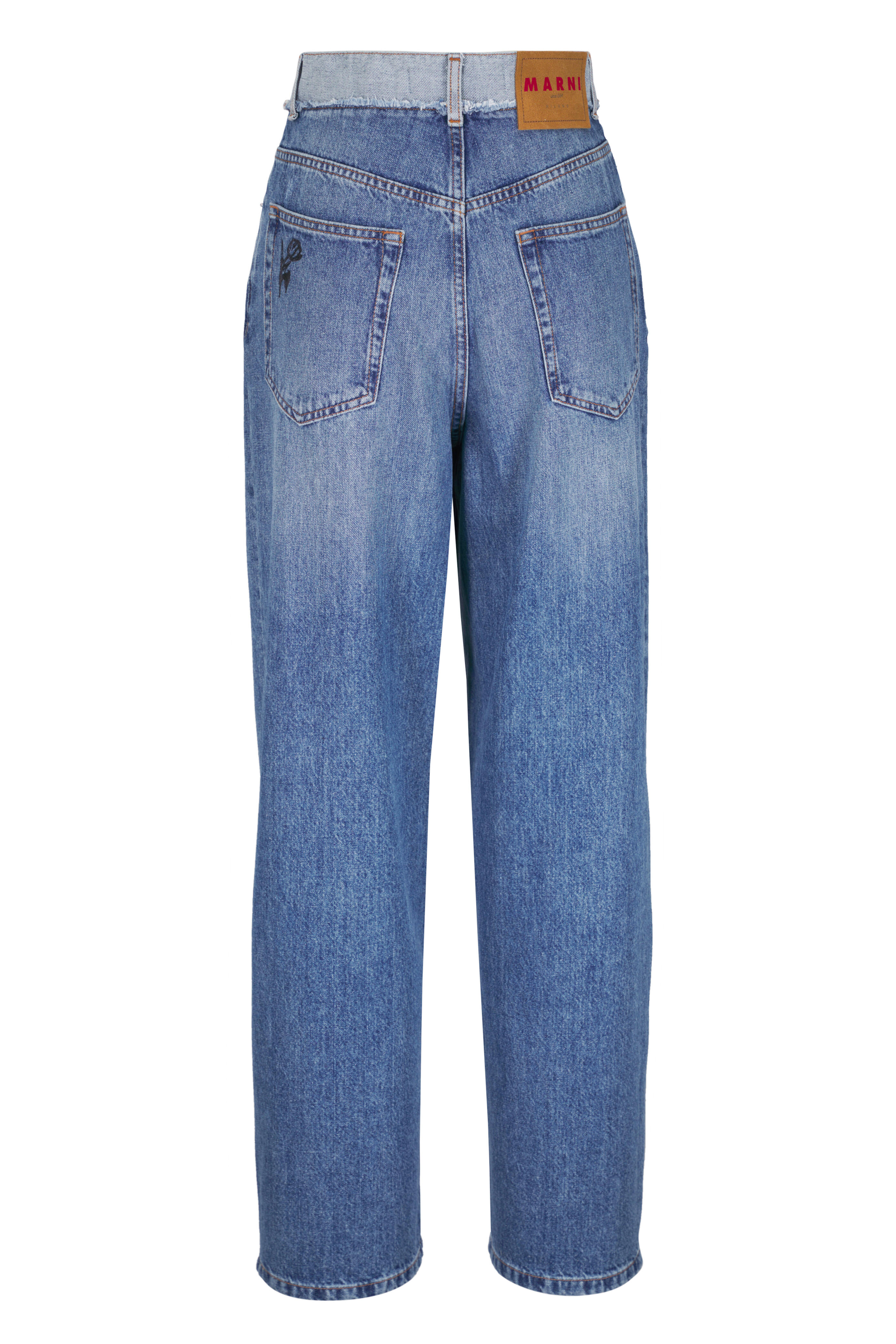 Marni - Stone Washed Patched Denim Pant