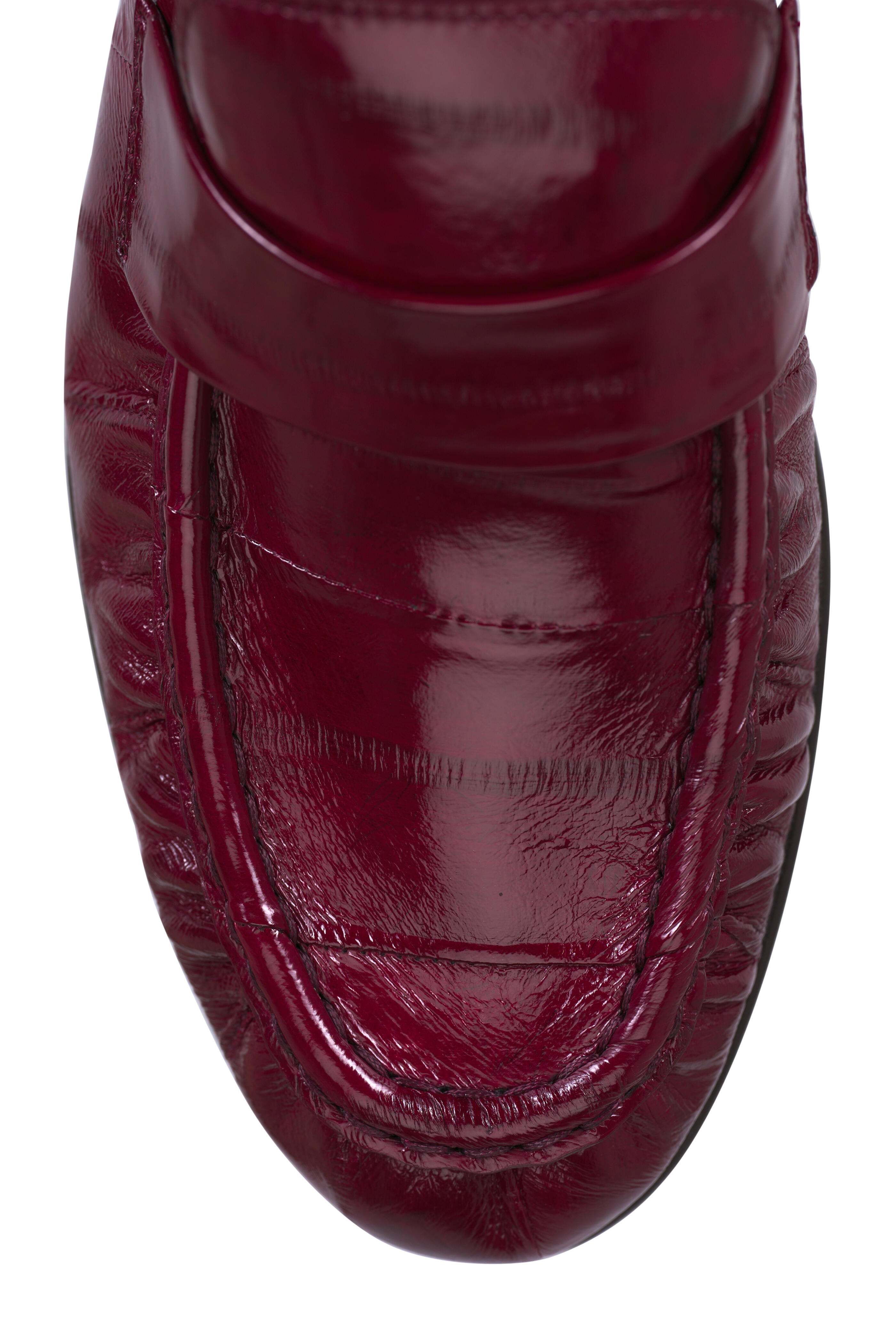 The Row - Rouge Leather Soft Loafer