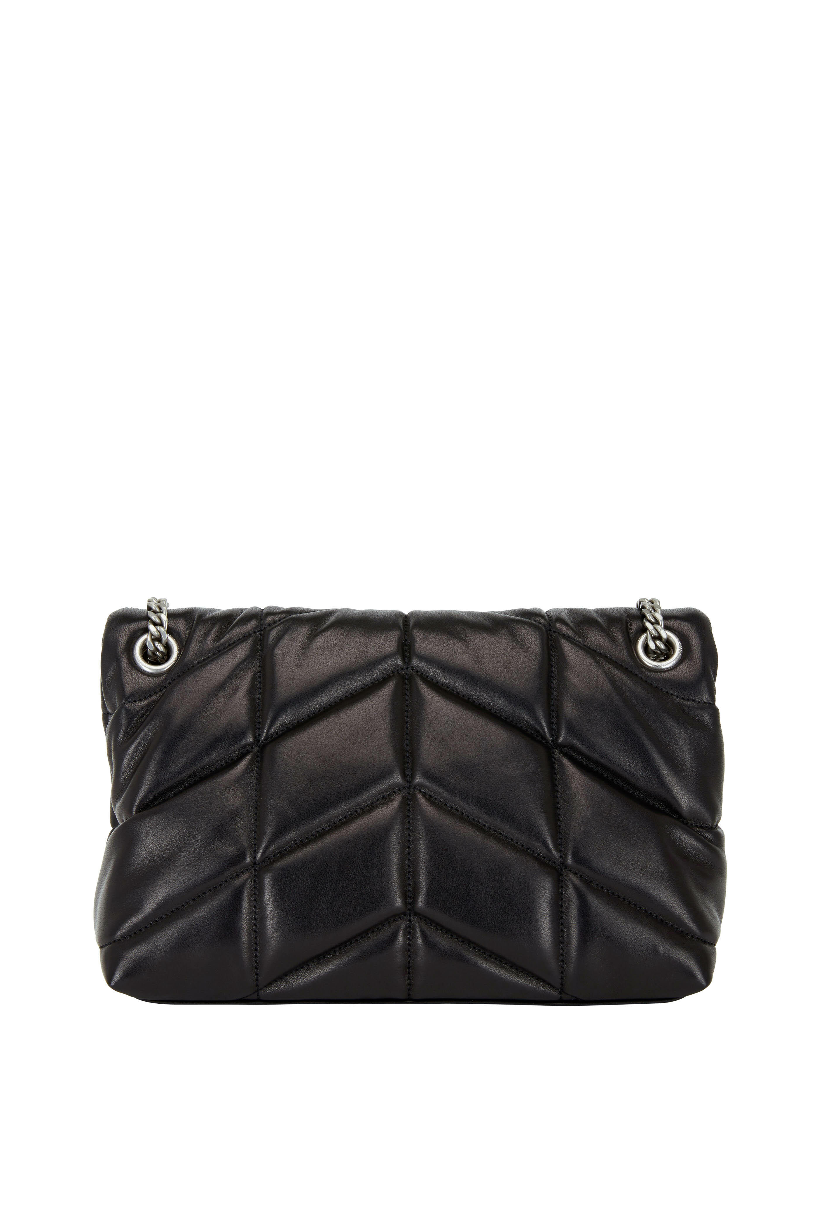Saint Laurent - Loulou Black Quilted Padded Small Shoulder Bag