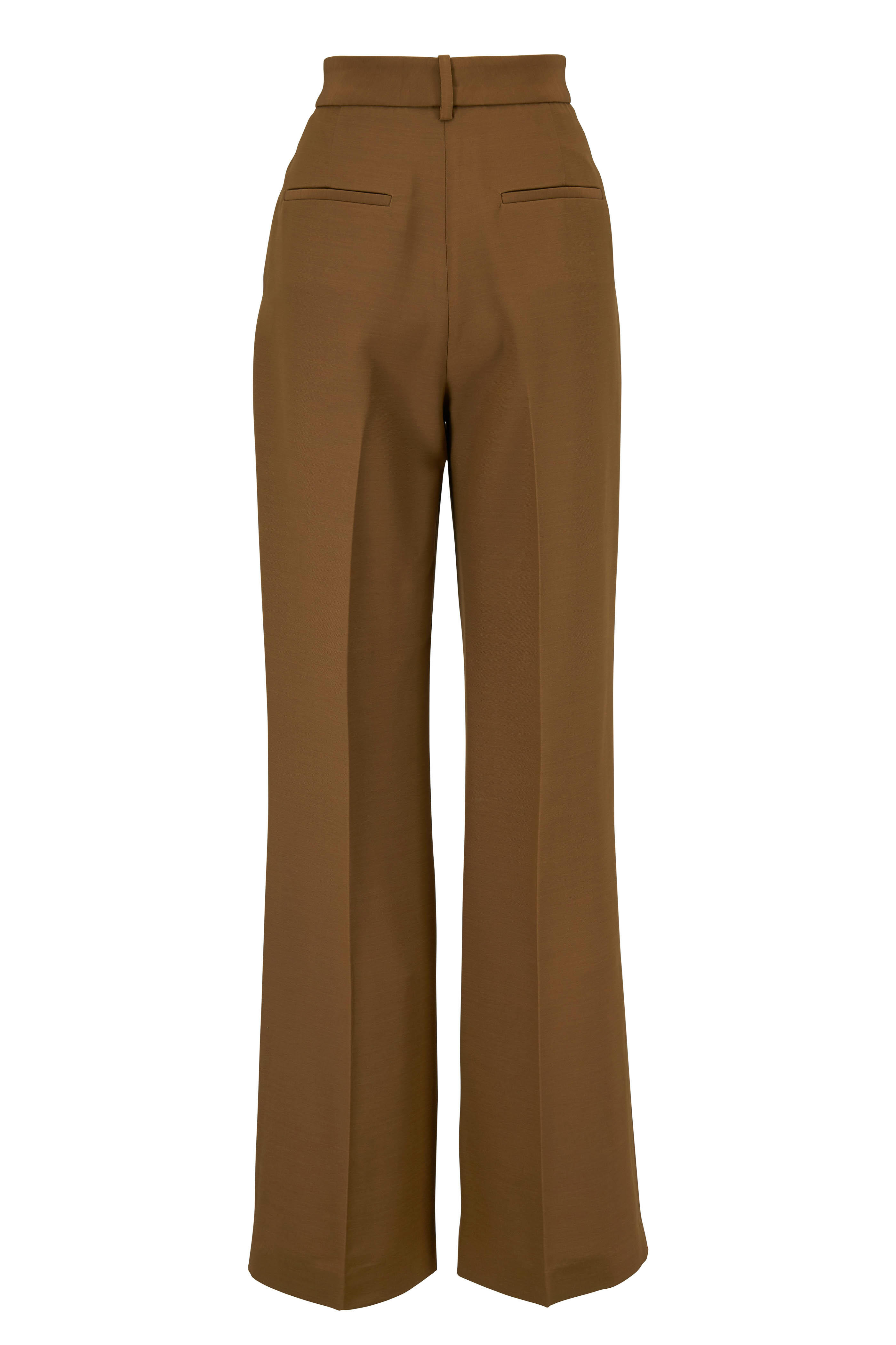 Partow - Caramel Wide Leg Pleated Pant