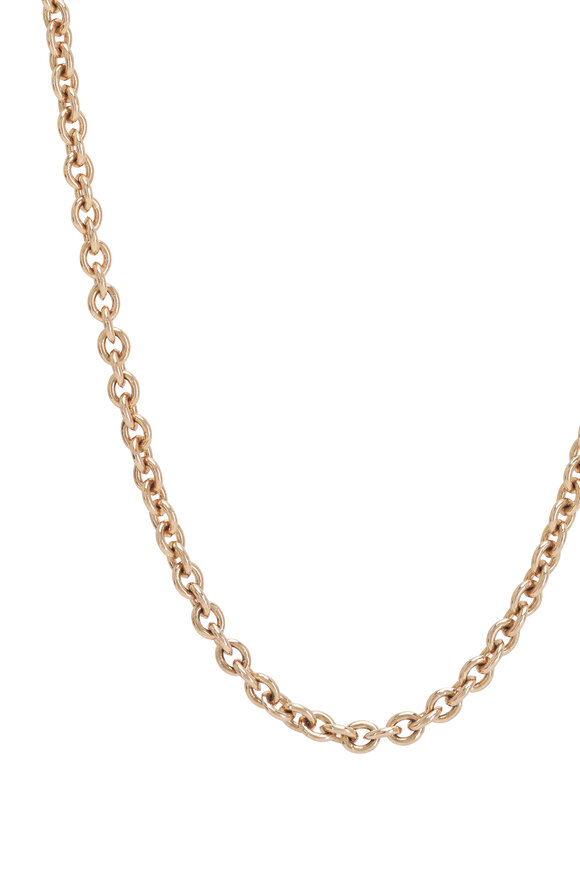 Marlo Laz - Rose Gold Light Cable Chain Necklace