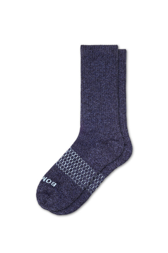 Bombas - Classic Marls Navy Calf Socks | Mitchell Stores