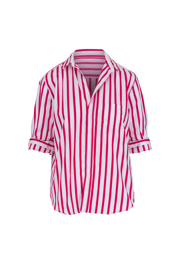 Frank & Eileen Eileen White & Red Stripe Relaxed Button-Up Shirt - view 1