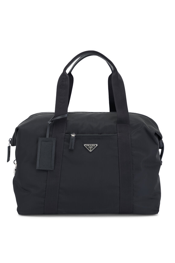 Prada Black Nylon Duffle Bag