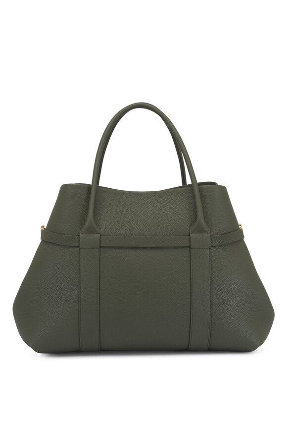 Loro Piana Large Ghiera Ribbon Green & Sun Gold Tote - view 2
