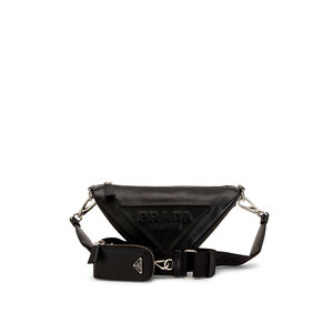 バッグ iirot Triangle Leather Pouch_Black TRIANGLE LEATHER TOTE BAG | JISTORY