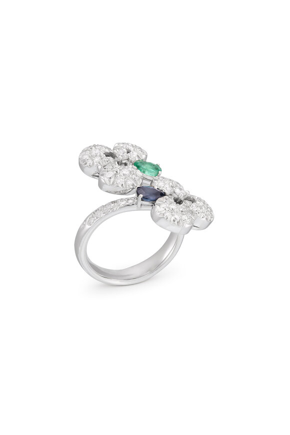 Miseno - Diamond Sapphire & Emerald Ischia Ring