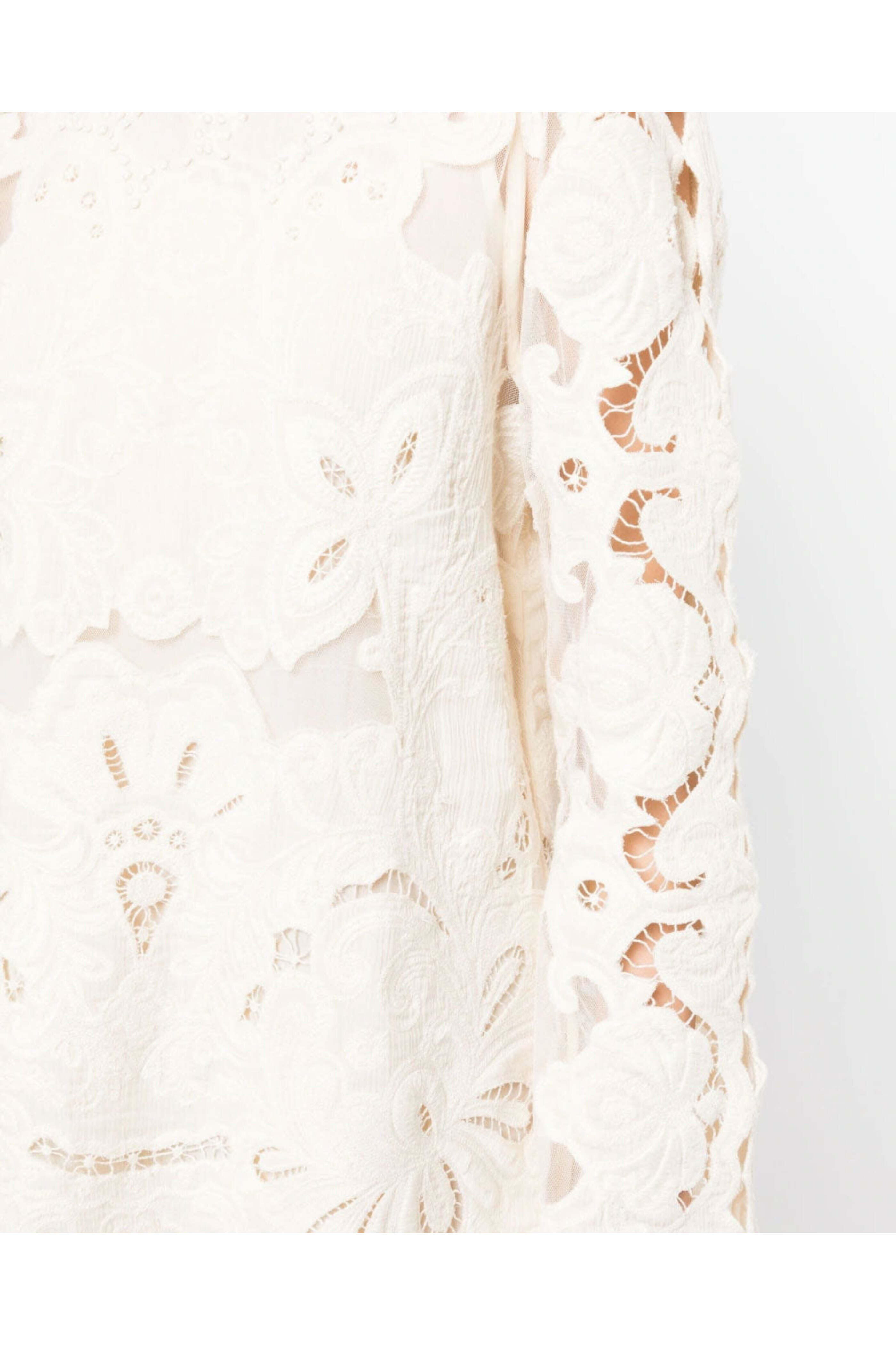 Sea NYC - White Lysa Floral Lace Mini Dress | Mitchell Stores