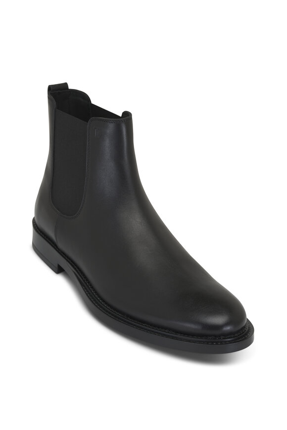 Tod's Black Leather Chelsea Boot