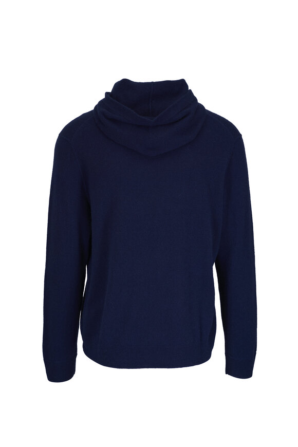 RLX Ralph Lauren Navy Blue Cashmere Hoodie - view 5