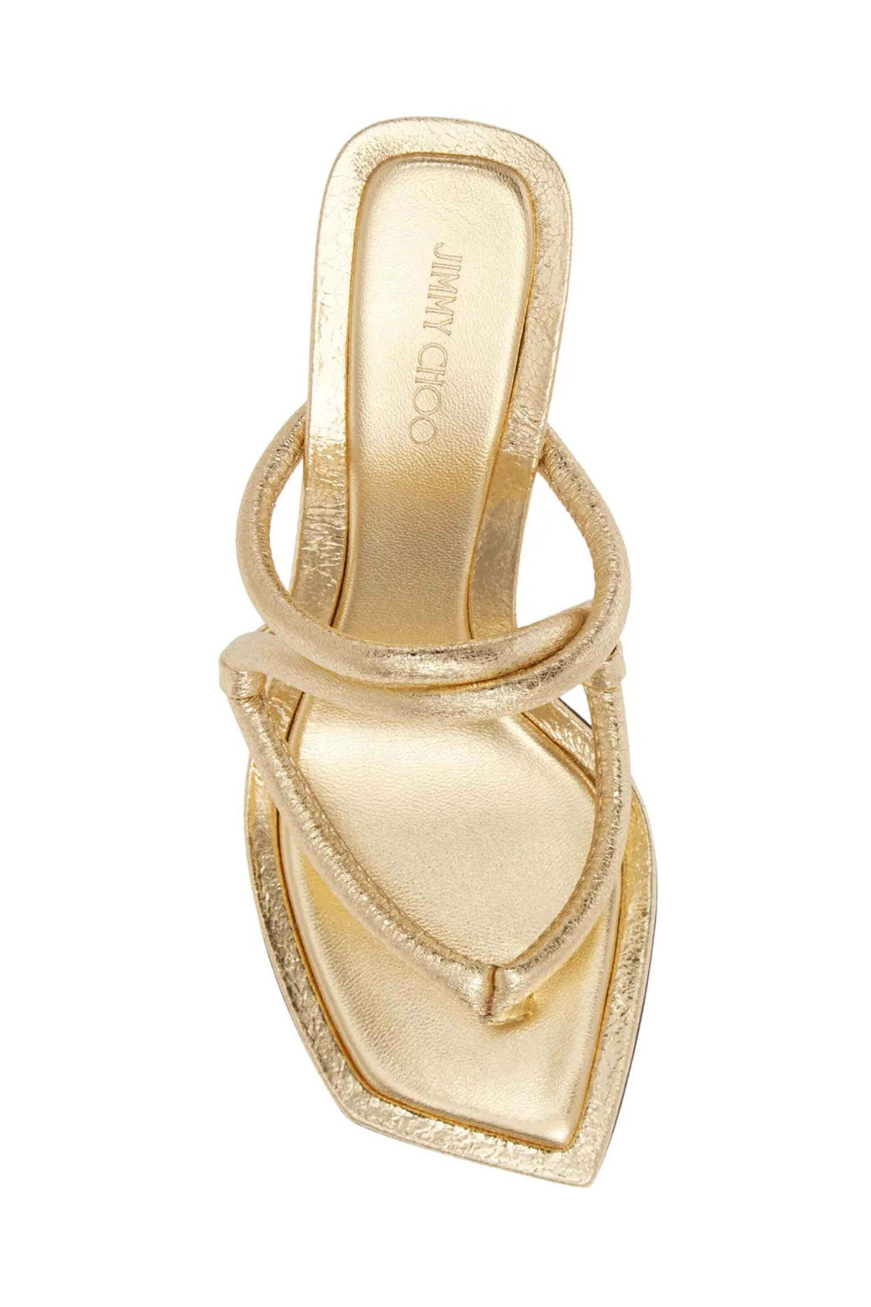 JIMMY CHOO ☆ゴールド ミュール 楽天市場】ジミーチュウ サンダル ミュール フラットシューズ