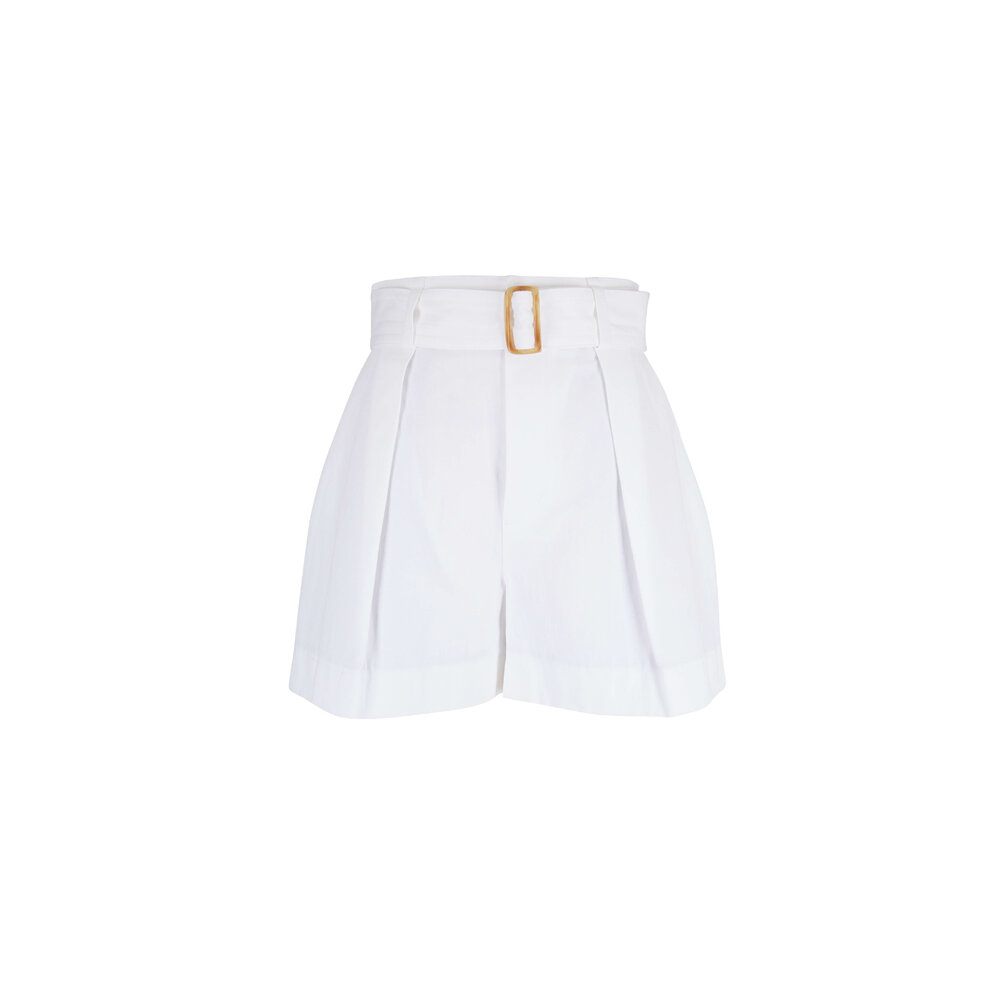 ❁新品❁herlipto Carette Belted Twill Shorts Front Tuck Twill Shorts