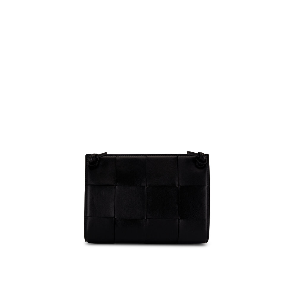 ハンドバッグ BOTTEGA VENETA BLACK LEATHER MINI KOBLE HANDBAG Cobble Small Intrecciato leather tote bag in black - Bottega