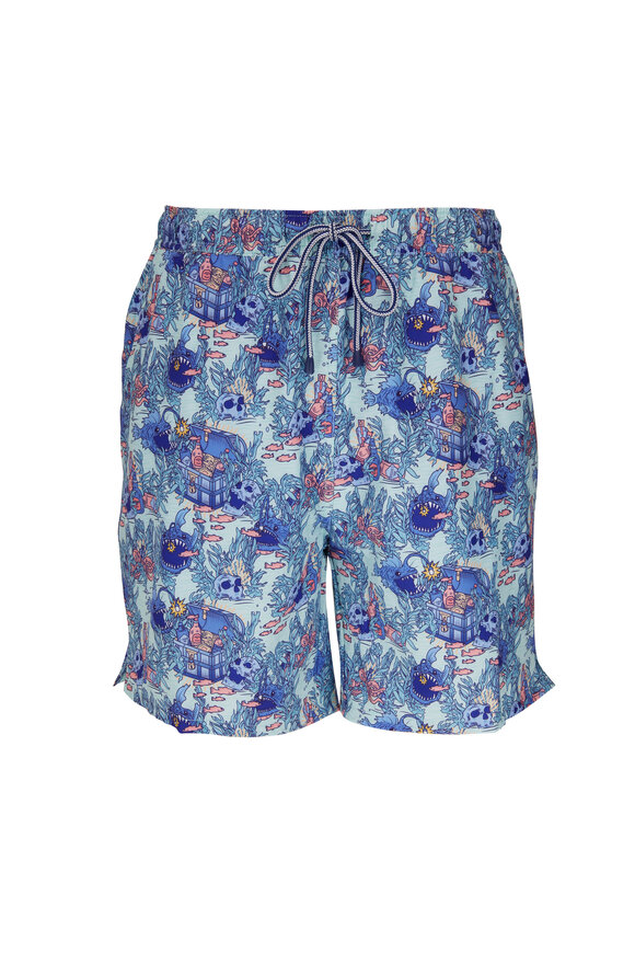 Peter Millar - Mint Chip Lit Up Swim Trunks