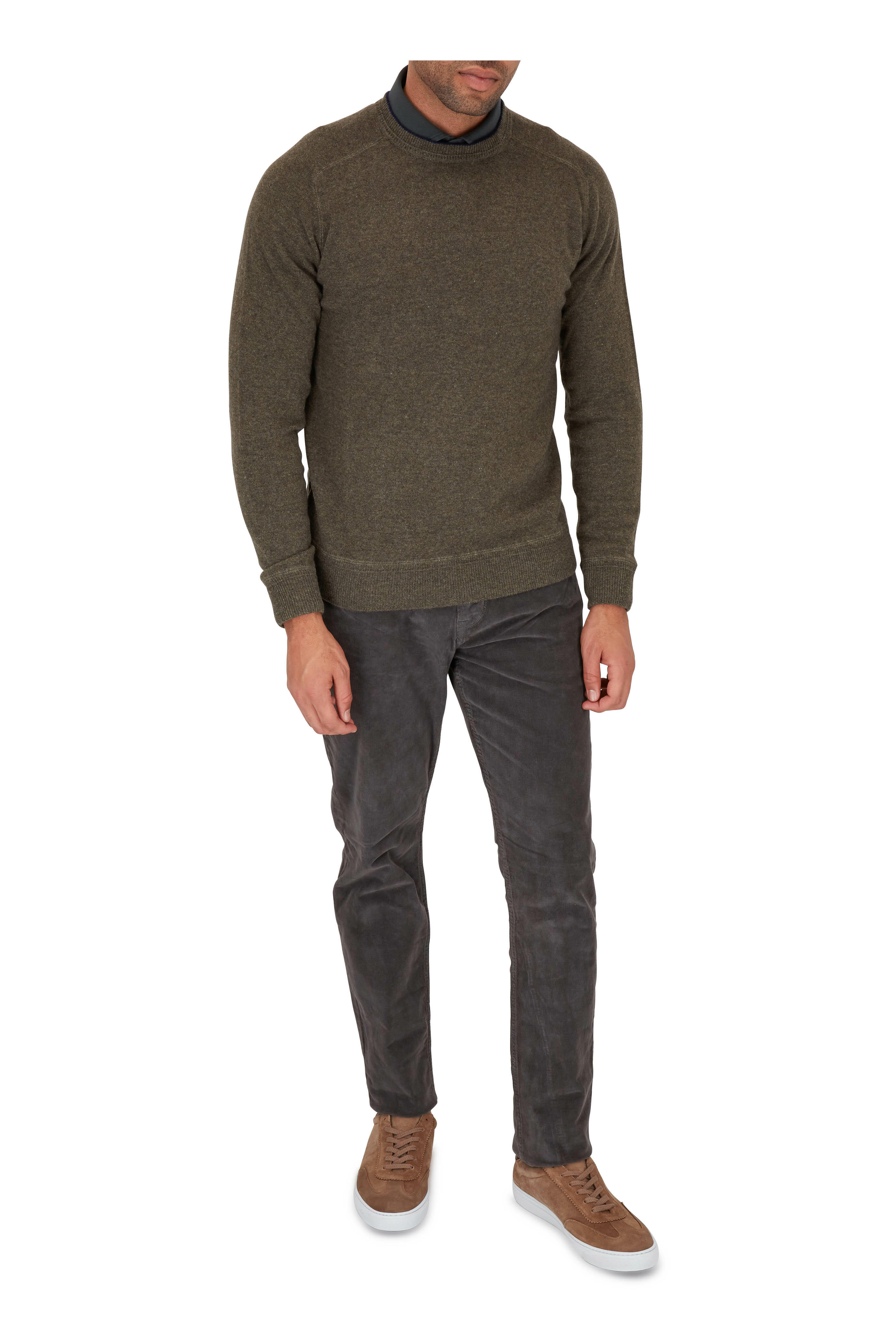 Hudson - Blake Dark Gray Slim Straight Corduroy Jean