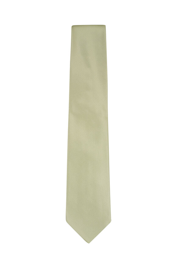 Robert Jensen Sage Solid Silk Necktie