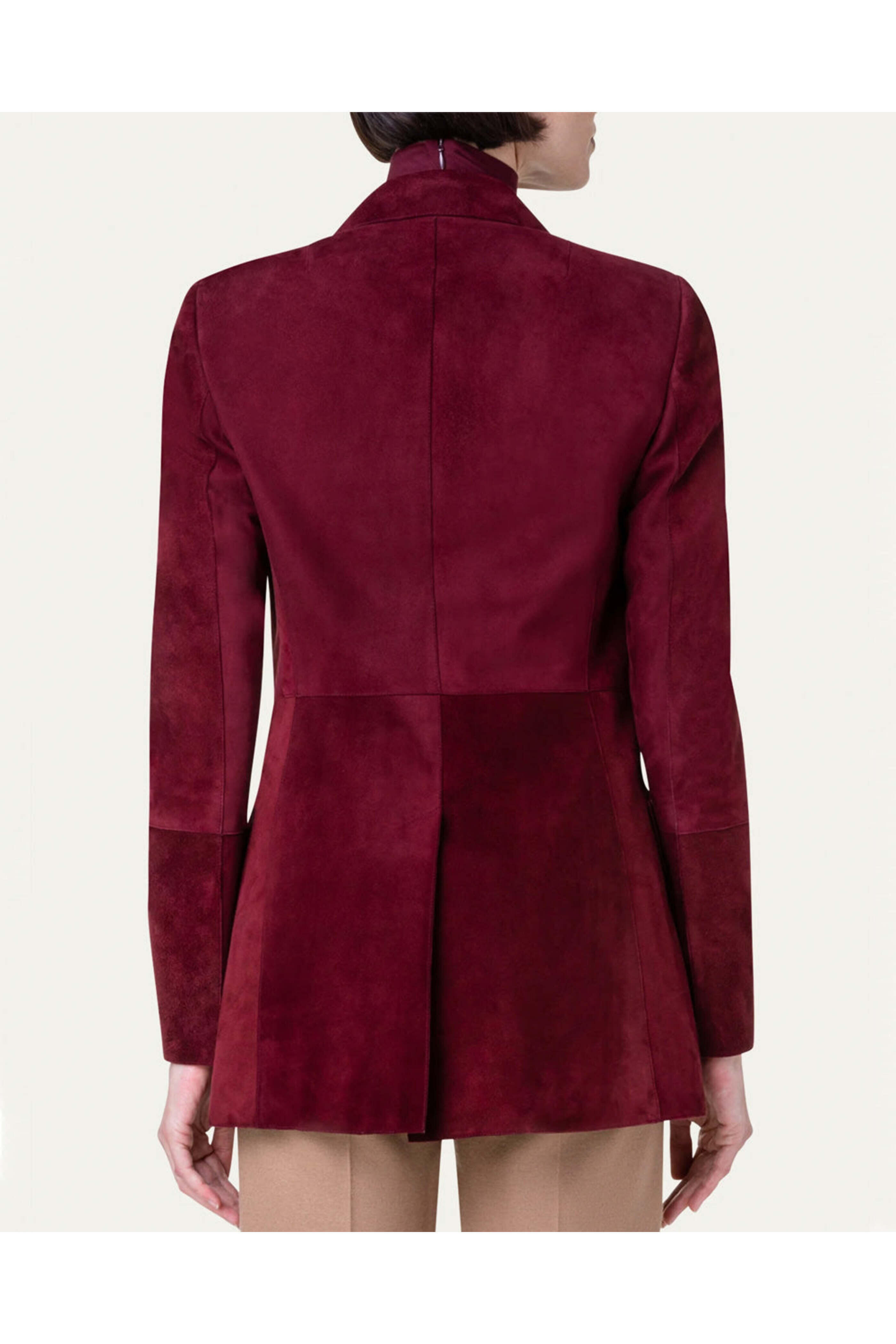 Akris Punto - Garnet Suede Single Breasted Blazer