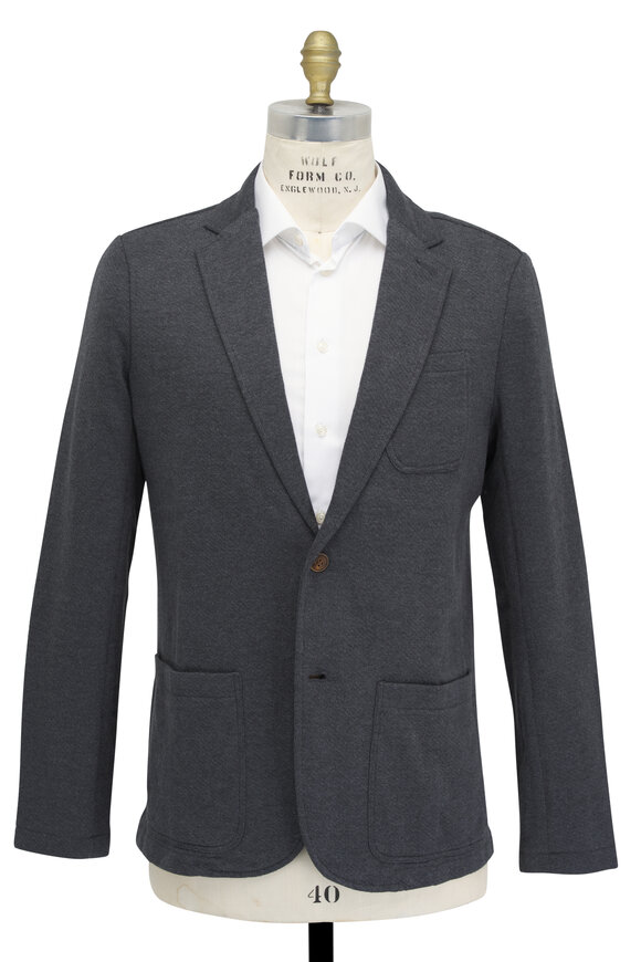 Faherty Brand - Inlet Knit Charcoal Gray Blazer