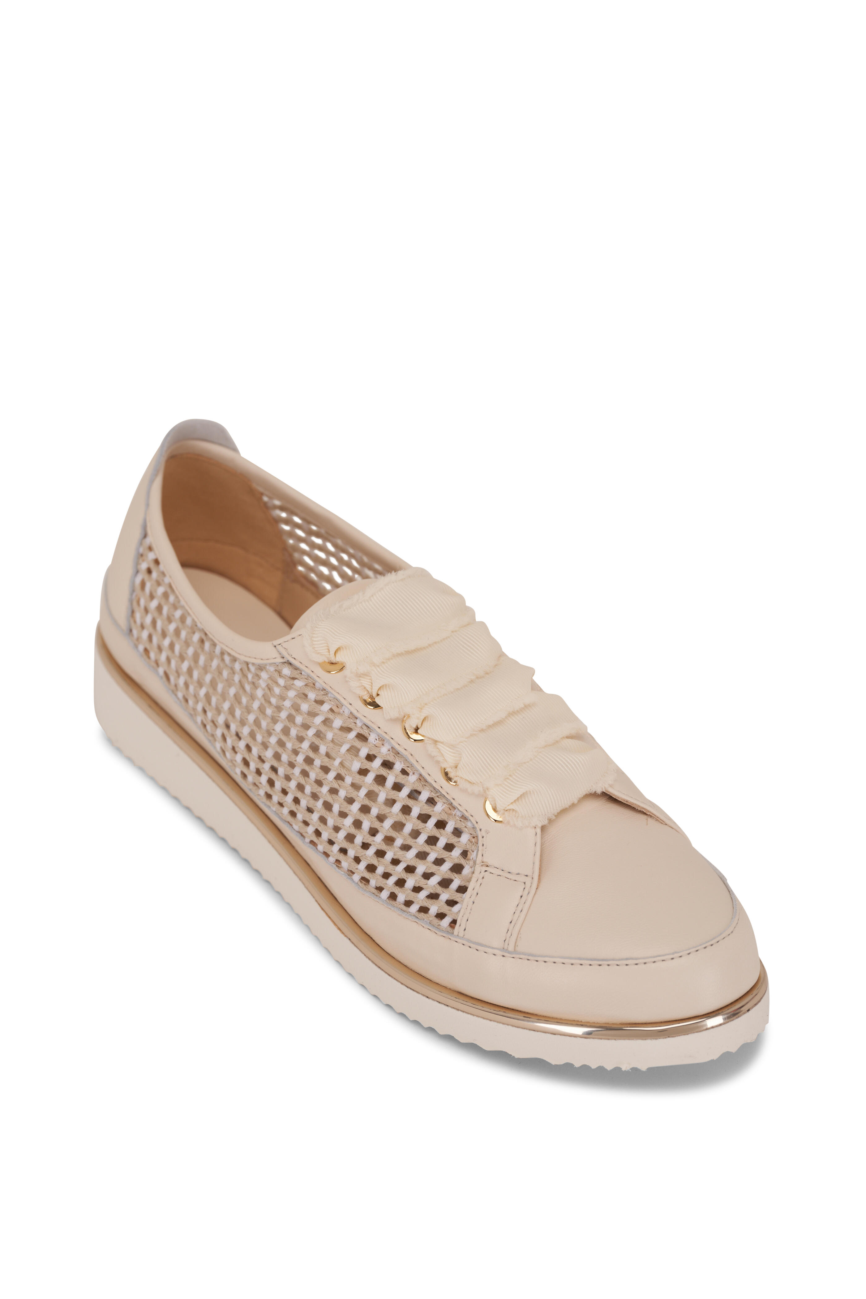 Ron White - Novalee Ice Raffia Lace Up Sneaker