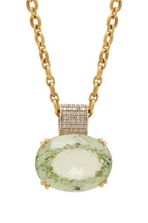 Irene Neuwirth - Yellow & White Gold Tourmaline Necklace 