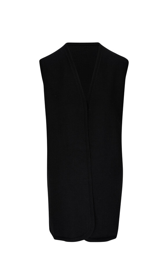 Lafayette 148 New York - Black Boiled Wool Vest